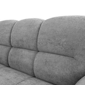 Sofá de 3 e 2 Lugares Cama inBox Mourato com 187cm e 140cm de Larguras e Revestidos em Bouclé