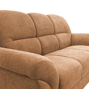 Sofá de 3 e 2 Lugares Cama inBox Mourato com 187cm e 140cm de Larguras e Revestidos em Bouclé
