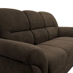 Sofá de 3 e 2 Lugares Cama inBox Mourato com 187cm e 140cm de Larguras e Revestidos em Bouclé