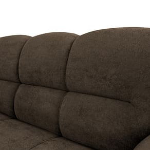 Sofá de 3 e 2 Lugares Cama inBox Mourato com 187cm e 140cm de Larguras e Revestidos em Bouclé