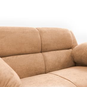 Sofá de 3 e 2 Lugares Cama inBox Paris com 202cm e 152cm de Larguras e Revestidos em Bouclé