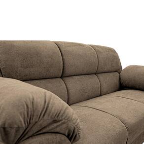 Sofá de 3 e 2 Lugares Cama inBox Paris com 202cm e 152cm de Larguras e Revestidos em Bouclé