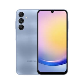 Smartphone Samsung Galaxy A25 5G 256GB Azul Claro, 8GB, Tela Infinita de 6.5", Octa-Core, Câmera Tripla Traseira + Galaxy Fit3 Grafite, Display de 1.6