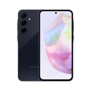 Smartphone Samsung Galaxy A35 5G Azul Escuro 256GB, 6GB RAM, Câmera Tripla Traseira de até 50MP e Tela super AMOLED de 6,6" + Galaxy Fit3 Rose