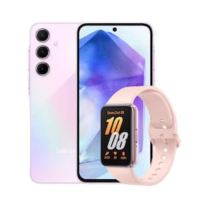 Smartphone Samsung Galaxy A55 5G Rosa 256GB, 8GB RAM, Câmera Tripla Traseira de até 50MP e Tela Super AMOLED 6.6" + Galaxy Fit3 Rose