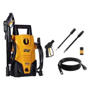Pneu Aro 14 Firestone F-600 175/65 82T - 4 Unidades + Lavadora de Alta Pressão Wap Eco Fit 2200 1500psi 1400W - Amarelo/Preta