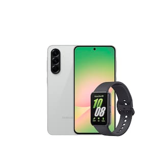 Smartphone Samsung Galaxy A56 5G Cinza 128GB, 8GB RAM, Câmera Tripla 50MP, Tela 6.7", IP67, NFC e Recursos AI + Galaxy Fit3 Grafite Display de 1.6"