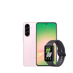 Smartphone Samsung Galaxy A56 5G Rosa 128GB, 8GB RAM, Câmera Tripla 50MP, Tela 6.7", IP67, NFC e Recursos AI + Galaxy Fit3 Grafite Display de 1.6"