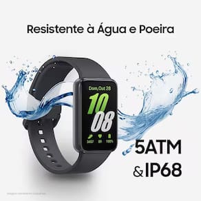 Smartphone Samsung Galaxy A56 5G Verde 128GB, 8GB RAM, Câmera Tripla 50MP, Tela 6.7", IP67, NFC e Recursos AI + Galaxy Fit3 Grafite Display de 1.6"