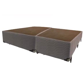 Cama Box King Size Ortobom New Magestic com Molas Ensacadas 68x193x203cm - Marrom/Cinza