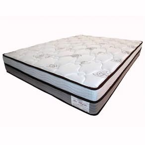 Cama Box de Casal Ortobom New Magestic com Molas Ensacadas 68x138x188 cm - Marrom/Cinza