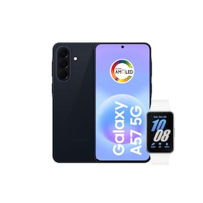 Smartphone Samsung Galaxy A57 5G Tela 6.7" 128GB Azul Escuro + Galaxy Fit 3 Prata