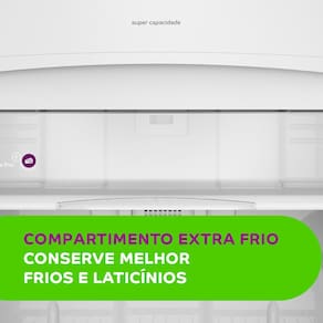 Geladeira Consul Frost Free CRB39AK com Gavetão Hortifruti e Congelador Espaçoso Inox - 342L