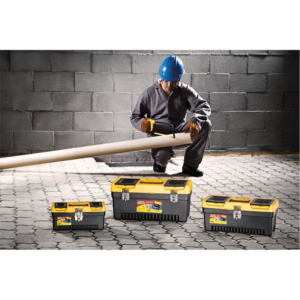 Caixa Plástica para Ferramentas Tramontina 20" 43803020 - Amarela/Preta - CAIXA PLASTICA INJETADA 20 AM E PRETA TRAMONTINA - 3