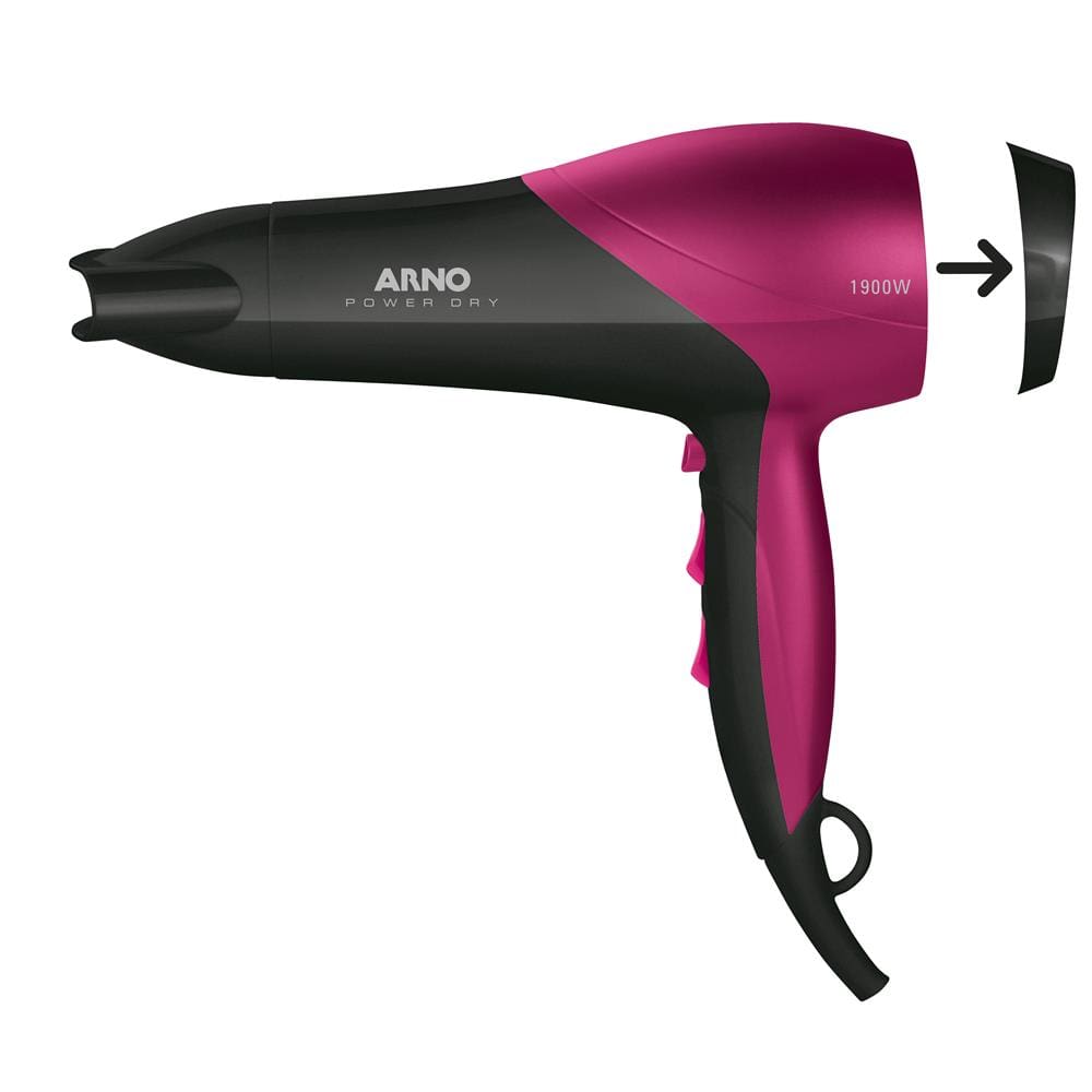 Secador de Cabelos Arno Power Dry com Emissão de Íons Rosa 2100W - 220 V - 3