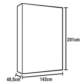 Armário Rodial Mimo com 4 Portas e 3 Gavetas – Branco - 3