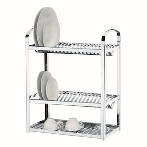 Escorredor para 40 Pratos Brinox Suprema em Aço Inox