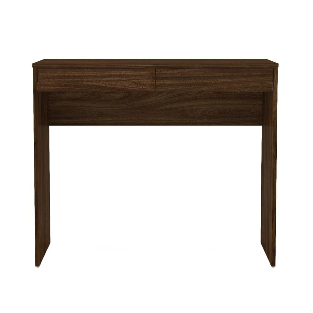 Mesa de Escritório Politorno Tijuca com 2 Gavetas - Imbuia - 2