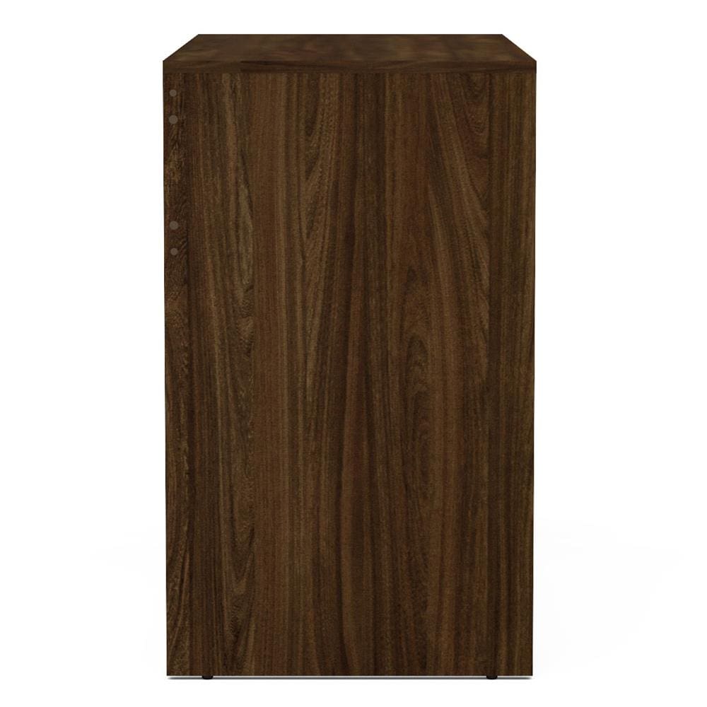 Mesa de Escritório Politorno Tijuca com 2 Gavetas - Imbuia - 3