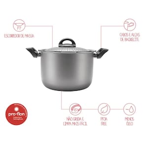 Espagueteira Brinox 5,5L em Alumínio - Prata - 1