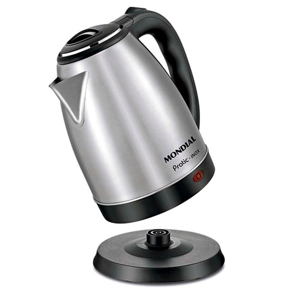 Chaleira Elétrica Mondial Pratic CE-06 com Capacidade de 2L - Inox - 110V - 2