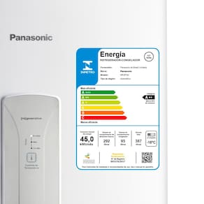 Geladeira Panasonic Frost Free NR-BT40BD1W com Painel Eletrônico - 387 L