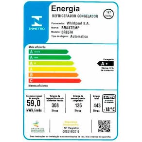 Geladeira Brastemp BRE57AK Frost Free com Turbo Ice Inverse - 443L