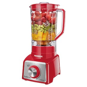 Liquidificador Mondial Turbo L-1000 RI Vermelho/Inox 1000W com 12 Velocidades - 110V