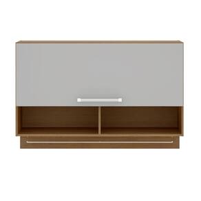 Armário Basculante Bartira Topázio com 1 Porta, 4 Prateleiras e 2 Nichos - 120cm de largura