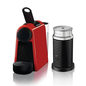 Máquina de Café Nespresso Essenza Mini D30 com Aeroccino e Kit Boas-Vindas - Vermelha