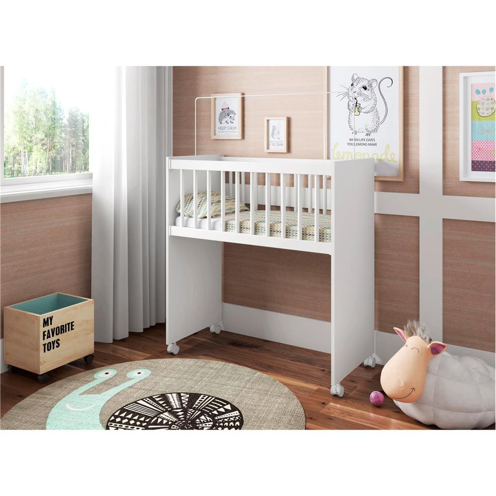 Mini-Berço Moisés Art In Móveis Soneca Meu Fofinho - Branco - 1