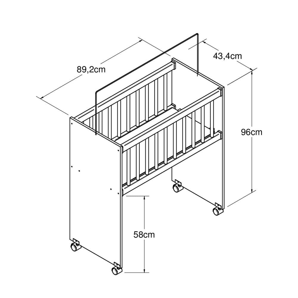 Mini-Berço Moisés Art In Móveis Soneca Meu Fofinho - Branco - 2