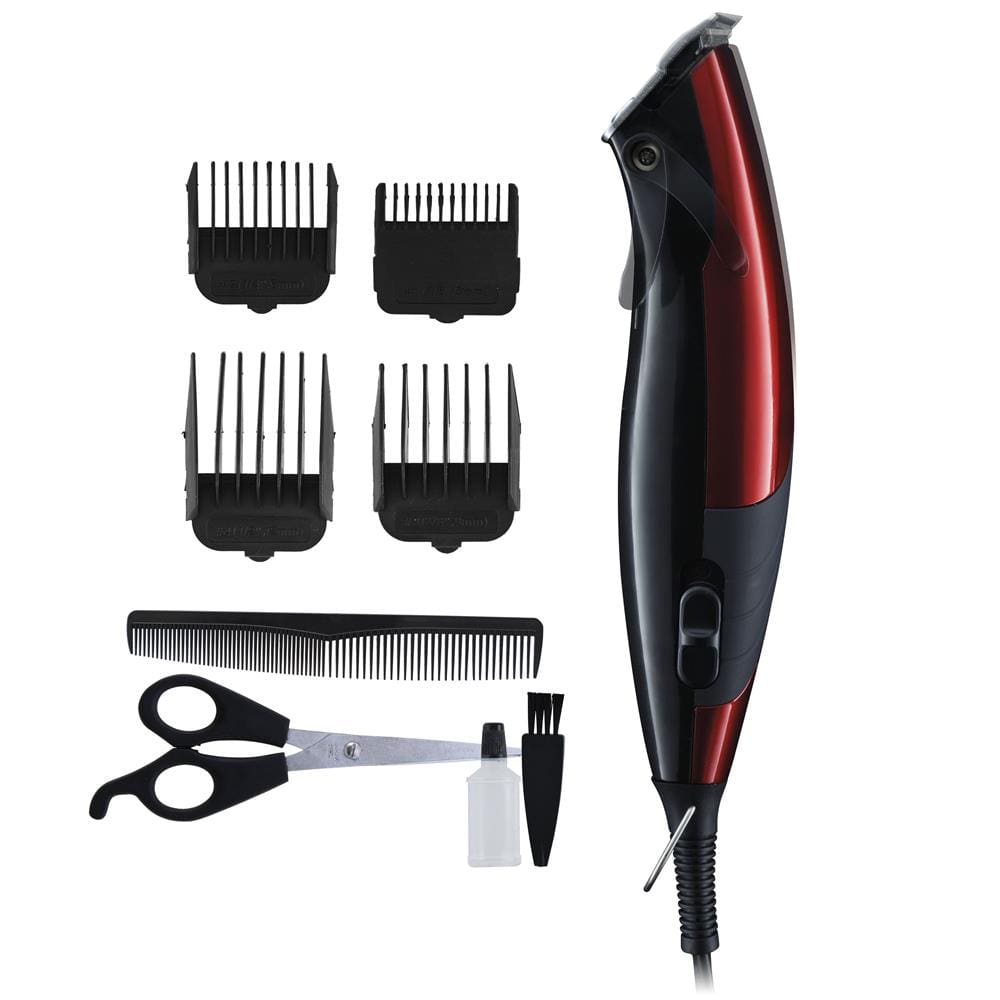 Máquina de Cortar Cabelo Britânia BCR05V 4 pentes Vermelha - 220v - 1
