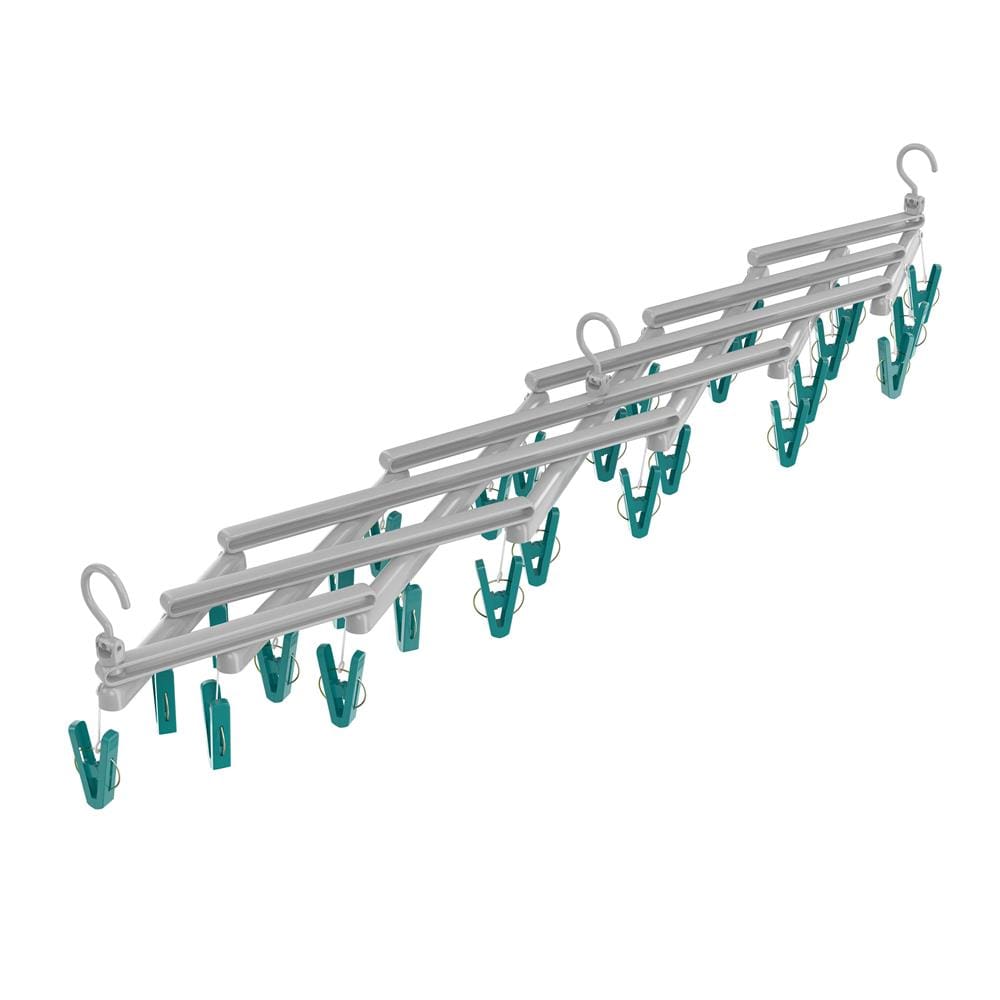 Mini Varal Extensível FlashLimp LAV3802 com 29 Prendedores em Plástico - 1