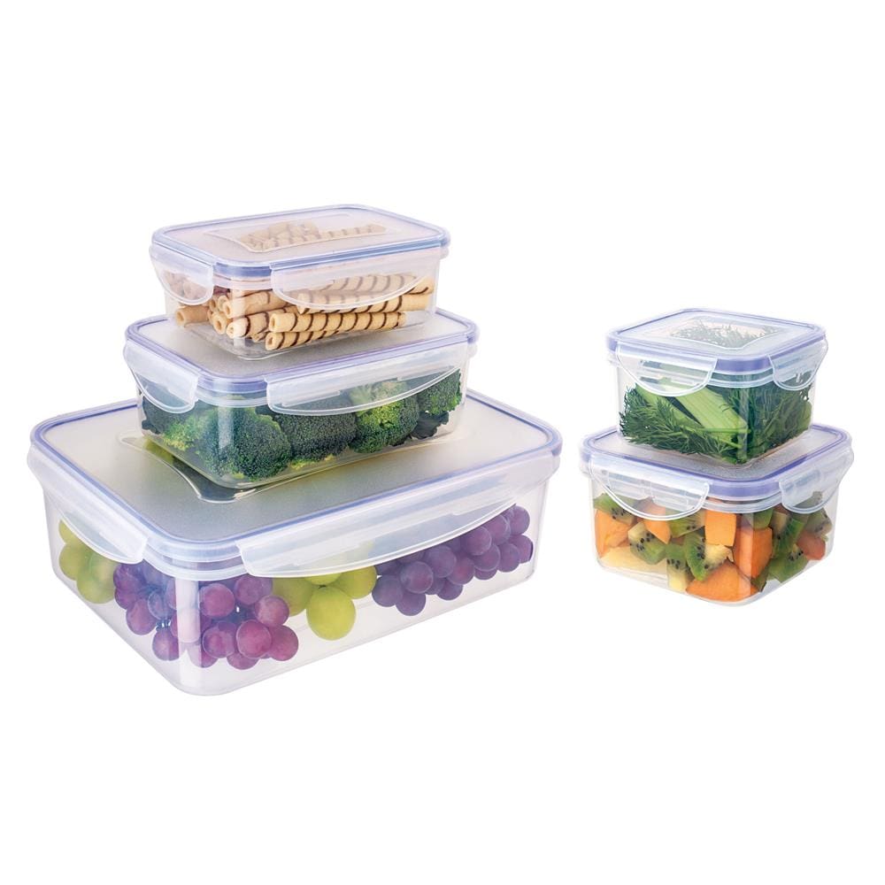 Conjunto de Potes Herméticos Euro Home PLA3604-AZ em Plástico – 5 Peças - 1