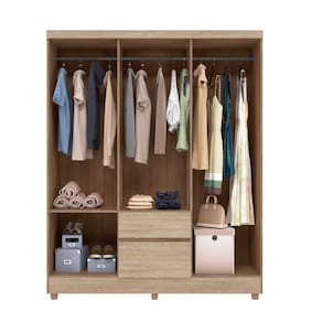 Guarda-Roupa Bartira Brusque II com 149 cm de Largura, 6 Portas e 2 Gavetas