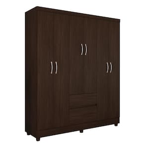 Guarda-Roupa Bartira Brusque II com 149 cm de Largura, 6 Portas e 2 Gavetas