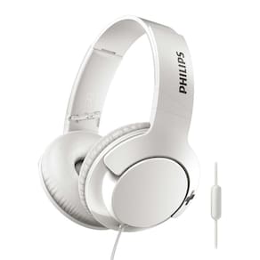 Fone de Ouvido Philips SHL3175BK/00 com Bass+, Viva Voz, Dobrável - Branco