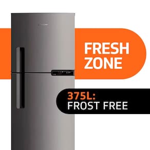 Geladeira Brastemp BRM44HK Frost Free Duplex com Compartimento Extrafrio e Fresh Zone Inox - 375L