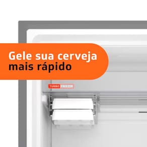 Geladeira Brastemp BRM44HK Frost Free Duplex com Compartimento Extrafrio e Fresh Zone Inox - 375L