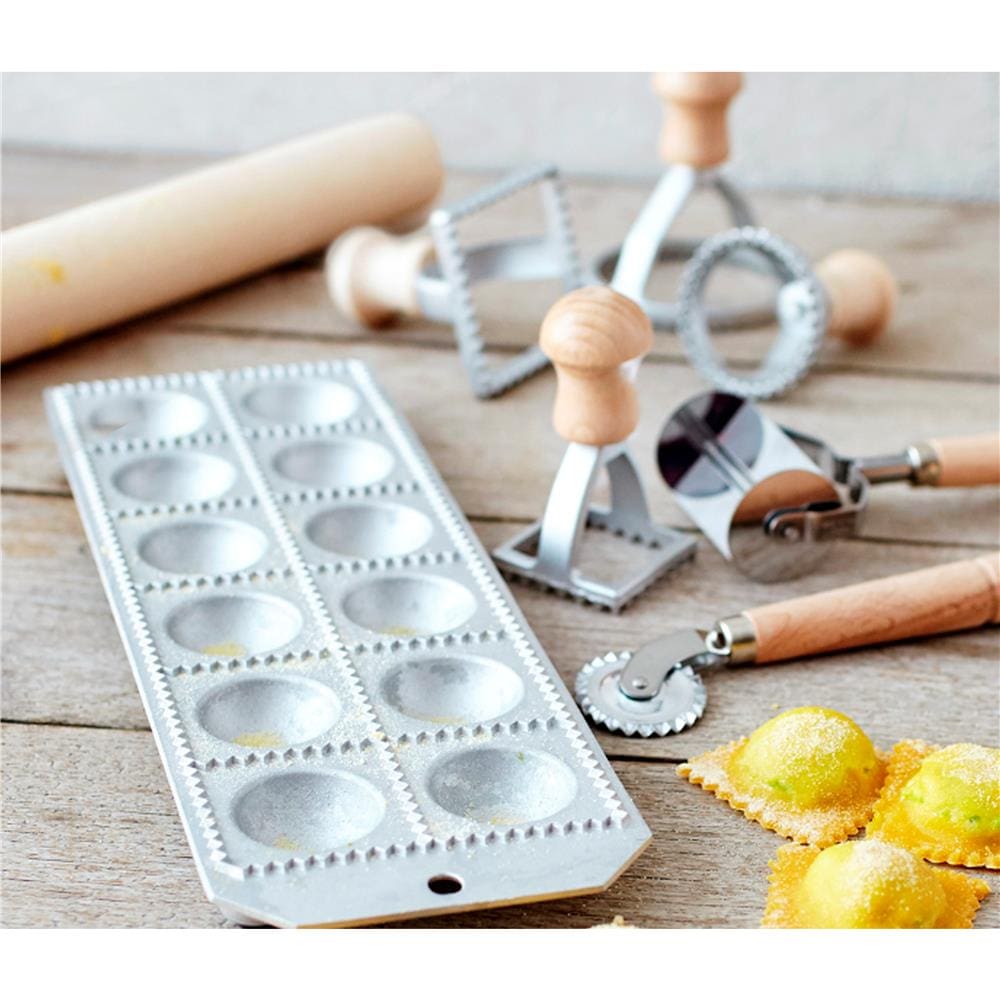 Conjunto de Acessórios para Pasta Eppicotispai em Madeira e Inox – 8 Peças - 1