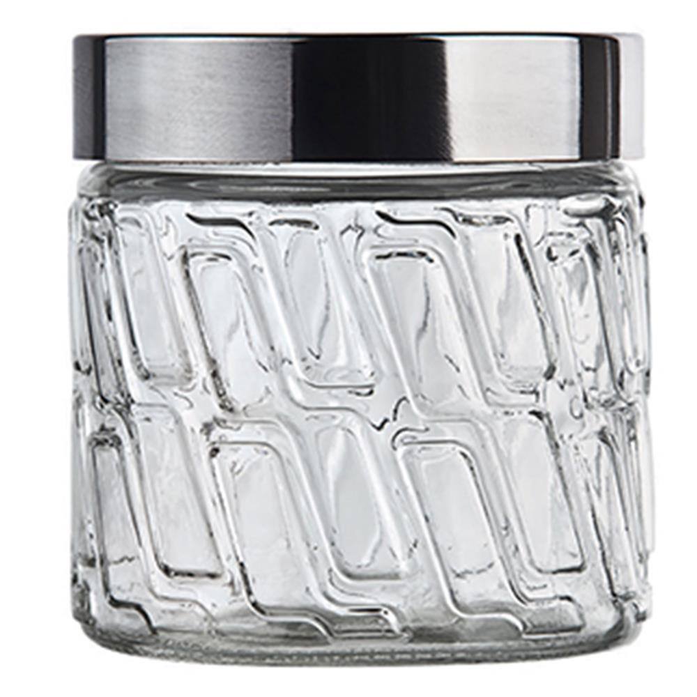 Conjunto de Potes Redondos Euro Home Mosaico em Vidro e Inox – 3 Peças - 2