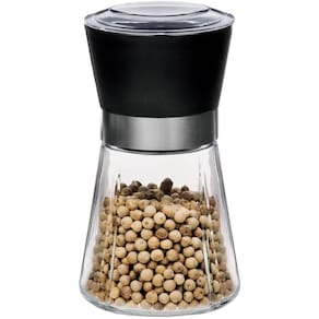 Moedor de Pimenta em Vidro Euro Home – Preto/Transparente
