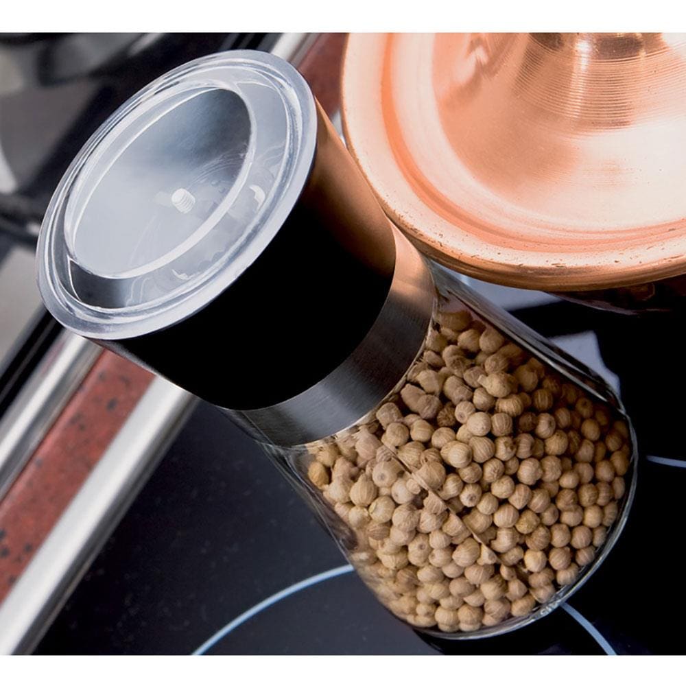 Moedor de Pimenta em Vidro Euro Home – Preto/Transparente - 1