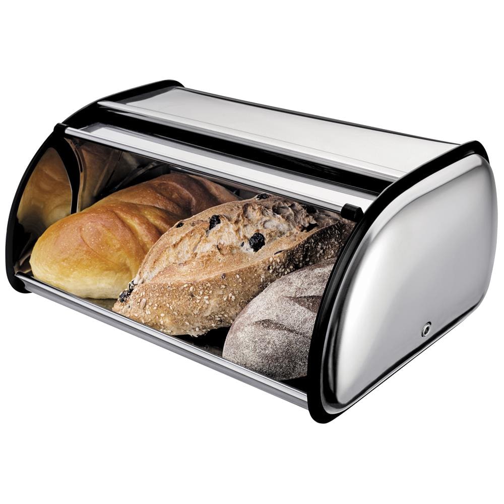 Porta Pão Médio Euro Home IN2225 em Aço Inox e Polipropileno - 1