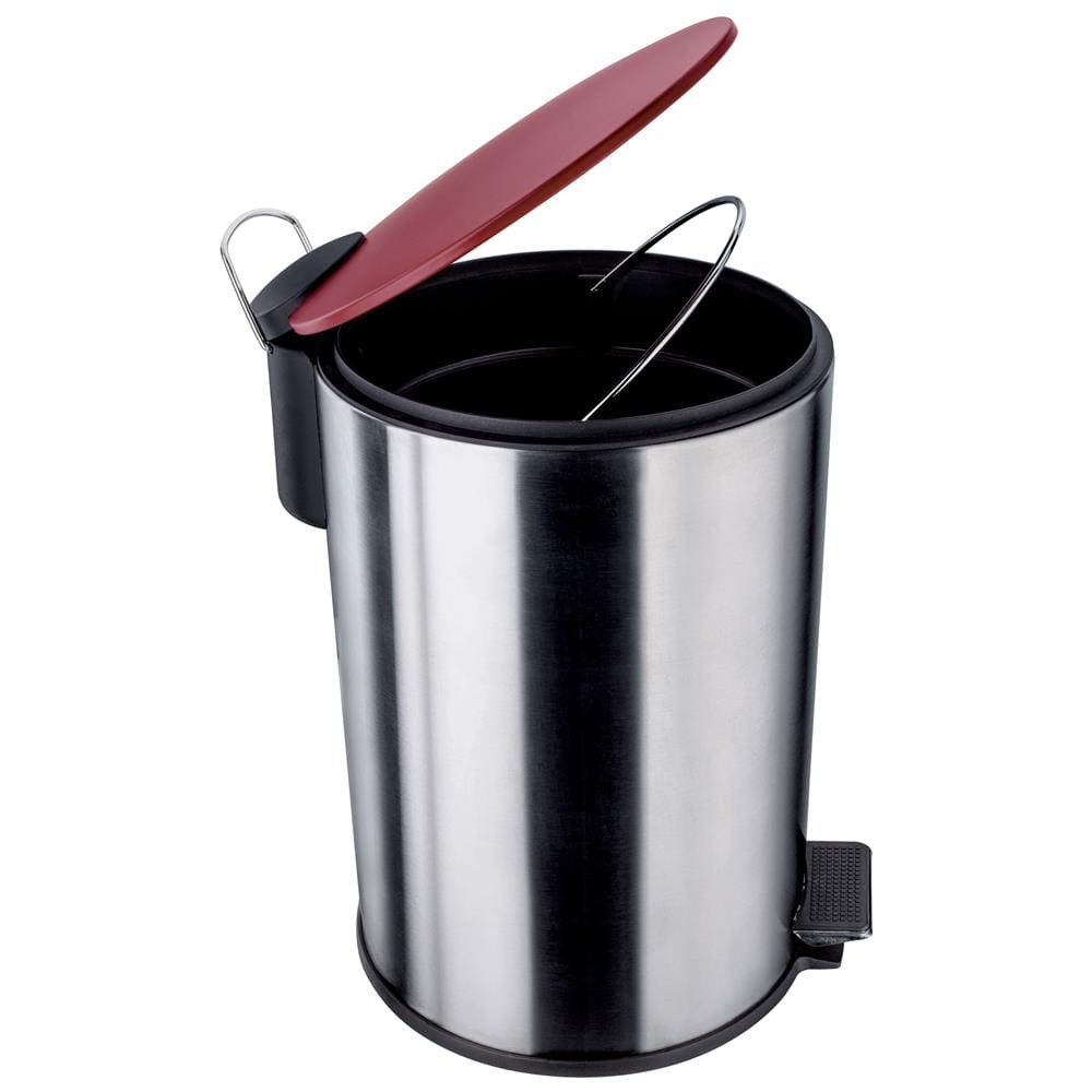 Lixeira Euro Home com Pedal LIX2256-VM em Inox e PP – 12 L - 1