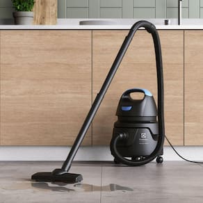 Aspirador de Pó e Água Electrolux Hidrolux AWD01 1400W 5L com Conjunto de Acessórios e Rodas 360° - Preto
