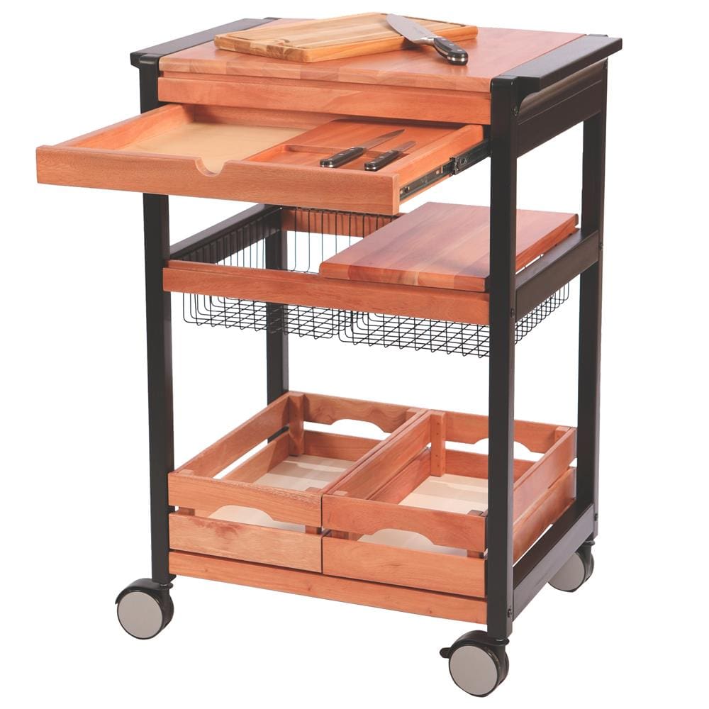 Carro para Churrasco Médio Tramontina 13286640 em Madeira - 63 cm - CARRO DE CHURRASCO MEDIO - 1