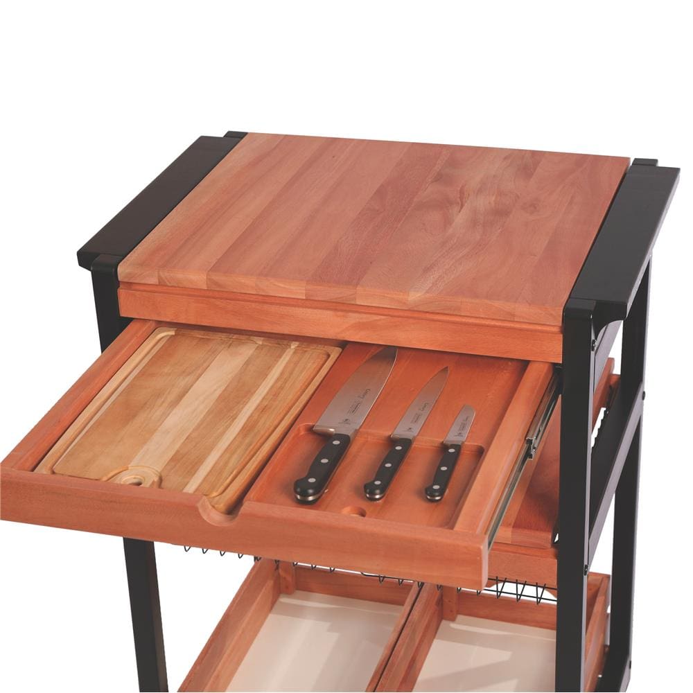 Carro para Churrasco Médio Tramontina 13286640 em Madeira - 63 cm - CARRO DE CHURRASCO MEDIO - 2