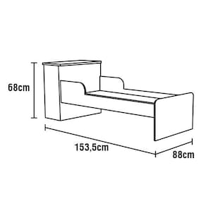 Mini Cama Rodial Mimo com Grades de Proteção - Rosa Claro/Branca - 2